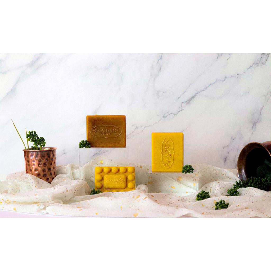 Choose between hand soaps, exfoliating or massaging soap bars