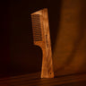 Ayurvedic neem comb with handle