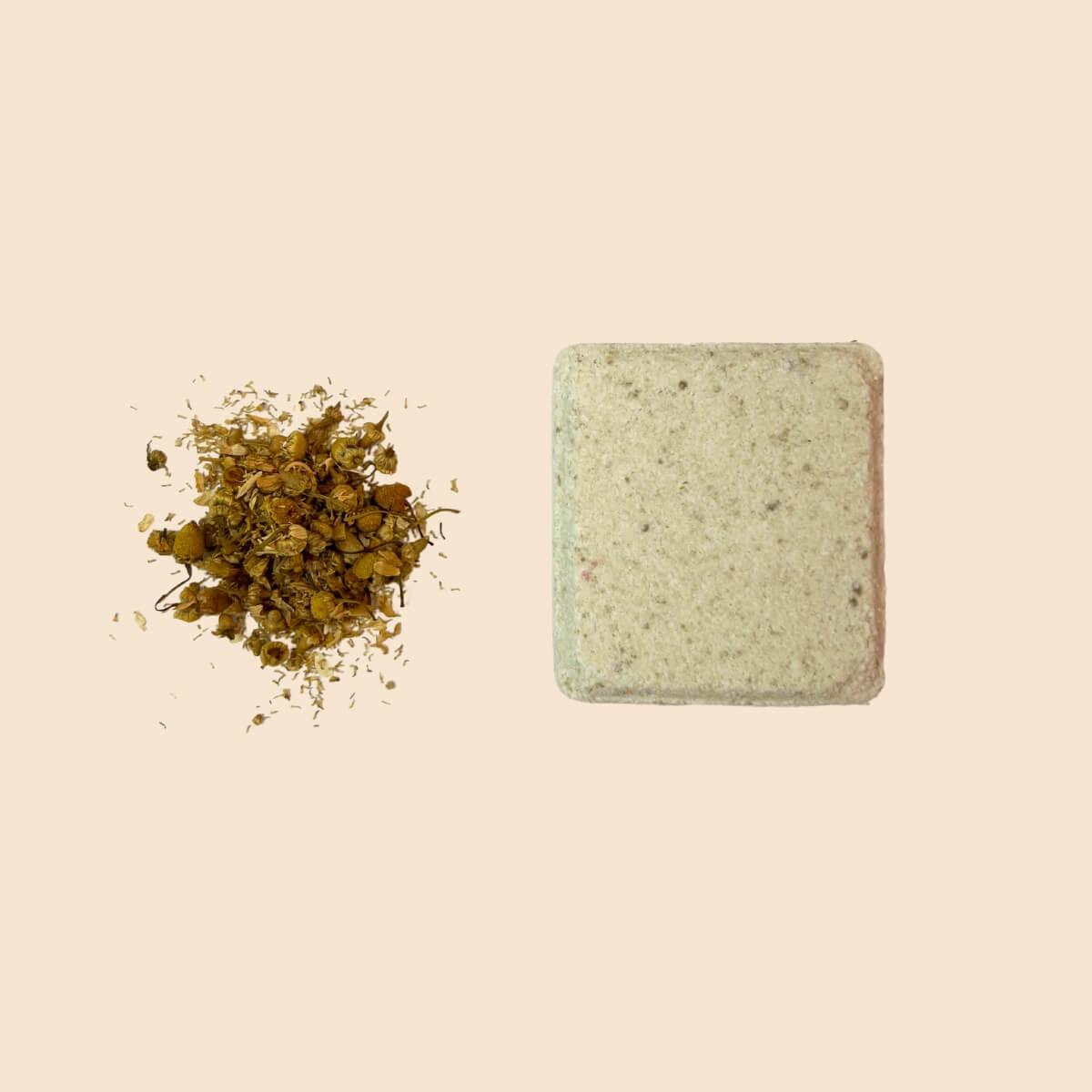 Saabun Soap Chill Bath Bomb - Sandalwood with Chamomile Petals Saabuni