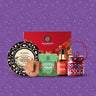 Ayurvedic Indian Skin Care Gift Set with Purple background