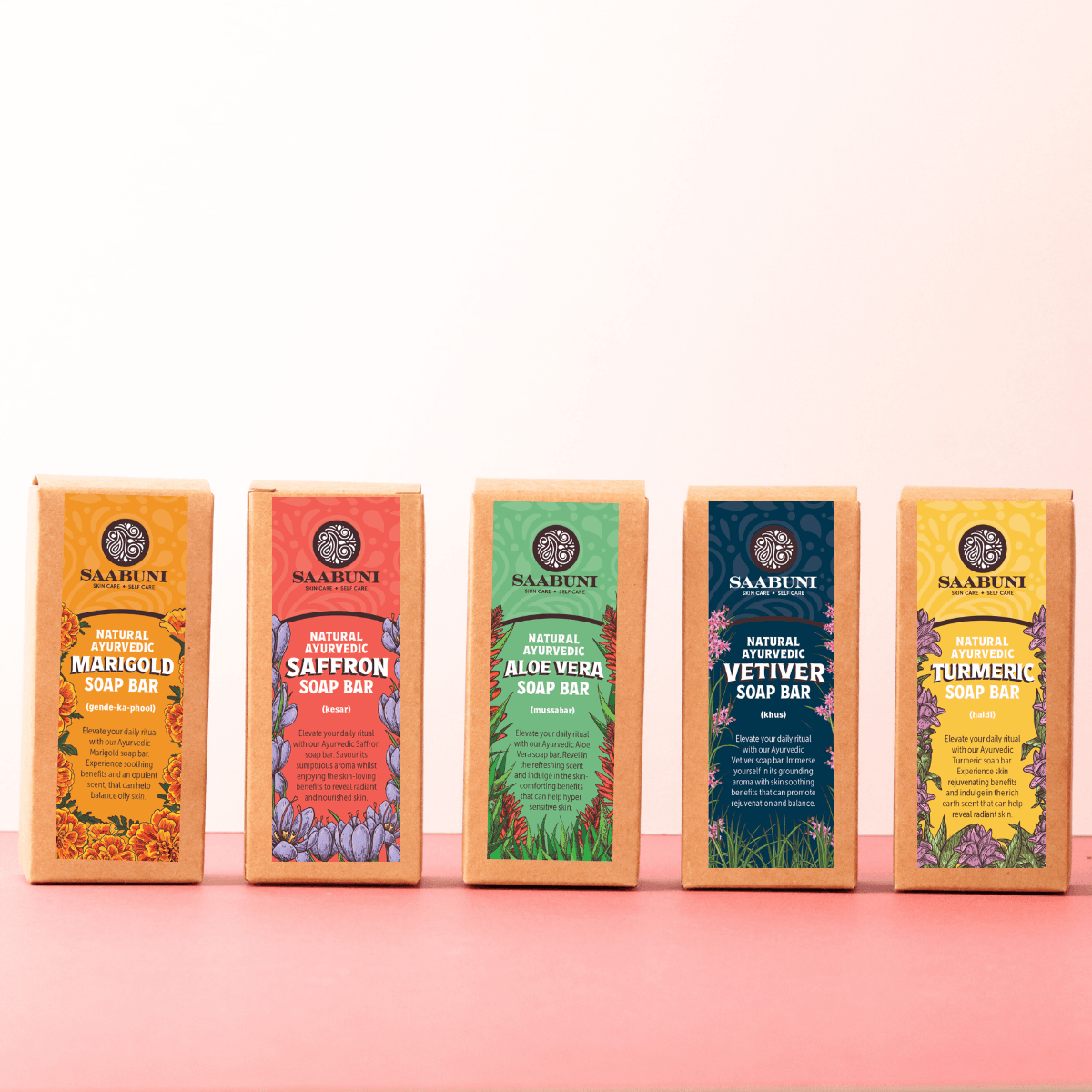 Saabun Soap Mini Hand & Body Soap Bar Trio Saabuni