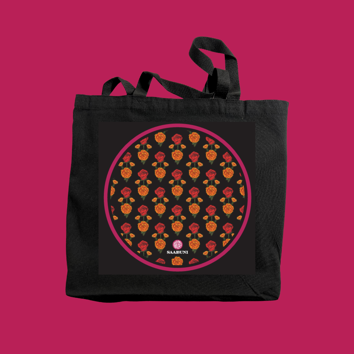 Saabun Soap Positive Affirmation Tote - Black Canvas Saabuni