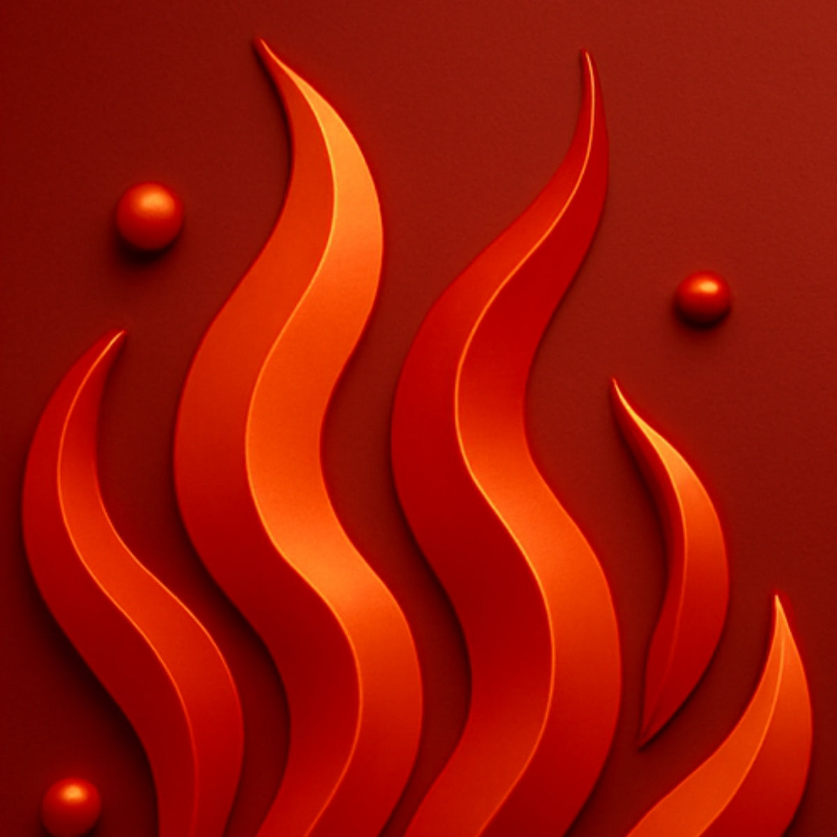 depiction of pitta fiery dosha with red flames for Saabuni