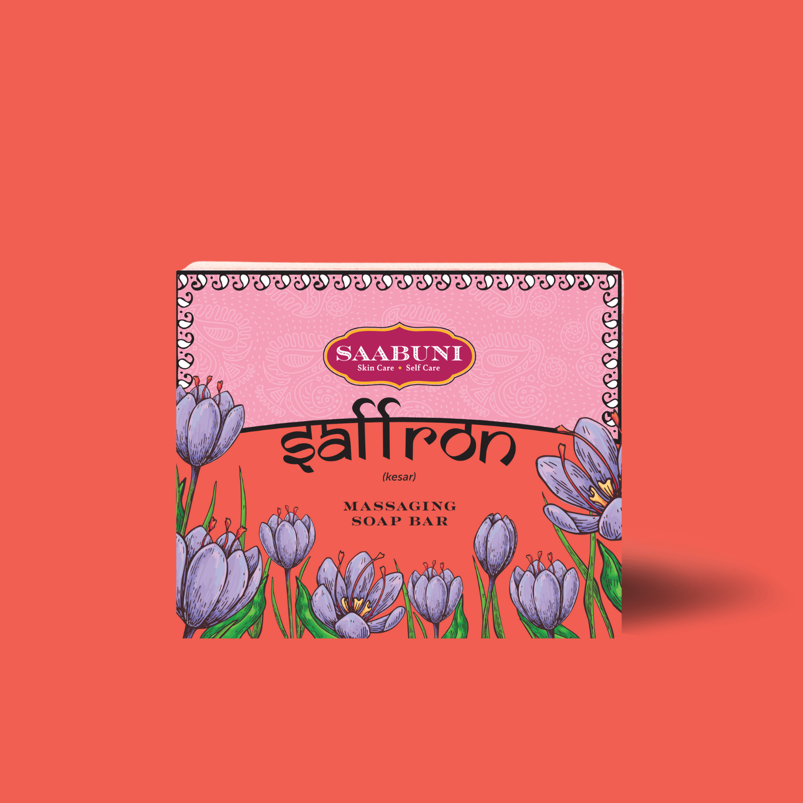 Saabun Soap Saffron Massaging Handmade Soap Bar Saabuni