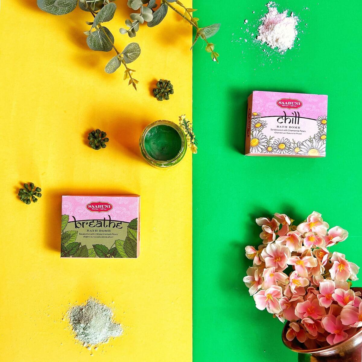 Saabuni aromatherapy Breathe Bath Bomb - Eucalyptus