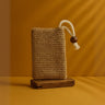 exfoliating soap bag jute