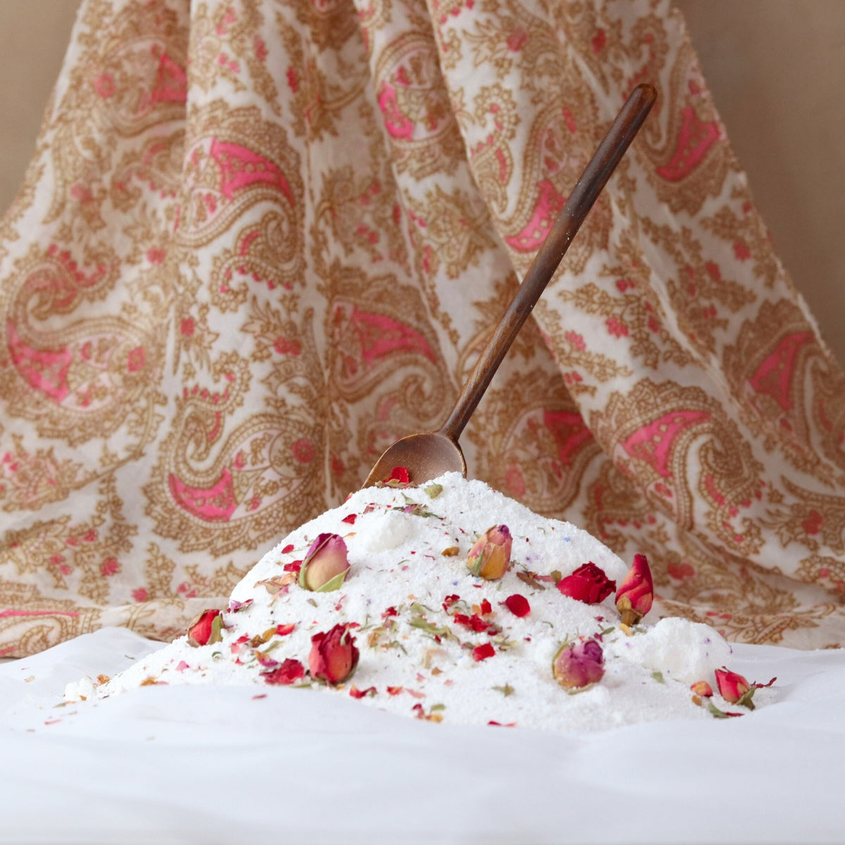 Saabun Soap Wooden Spoon (Chammach) for Coconut Bath Milks Saabuni