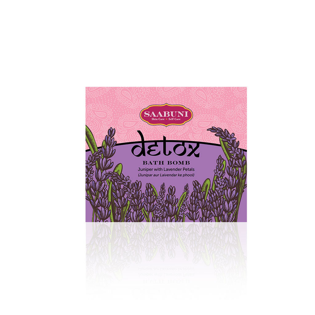 Detox Bath Bomb - Juniper with Lavender Petals 