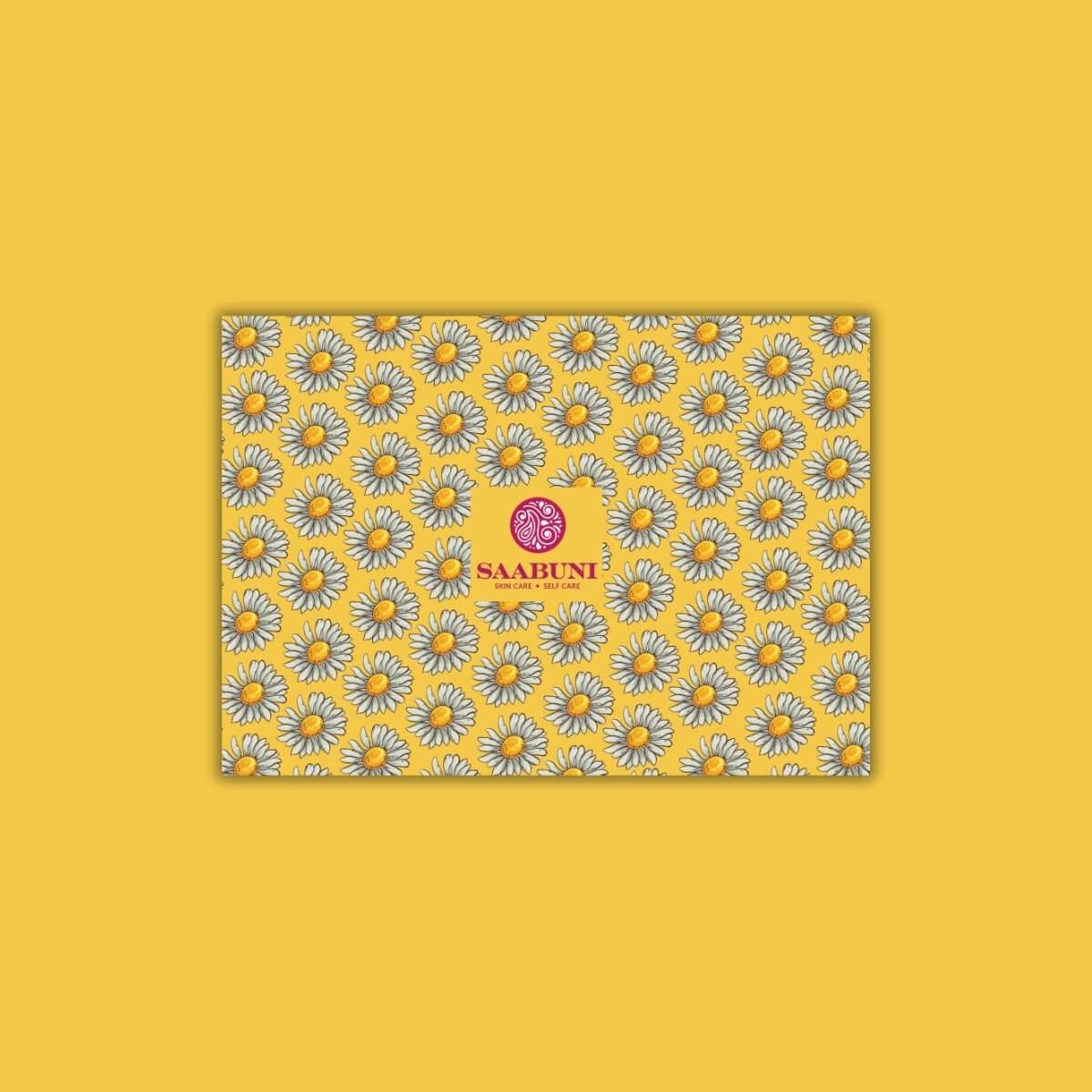 Saabuni Gift Card  Message - Daisies 