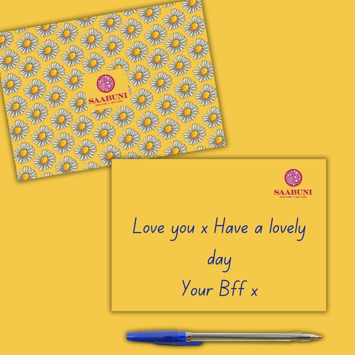 Write a personal handwritten message