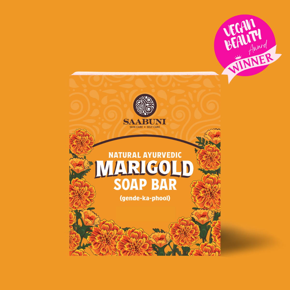 Vegan award winning marigold soap bar