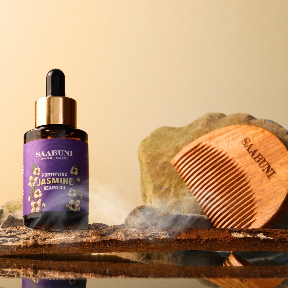 smoky beard oil with frankincense