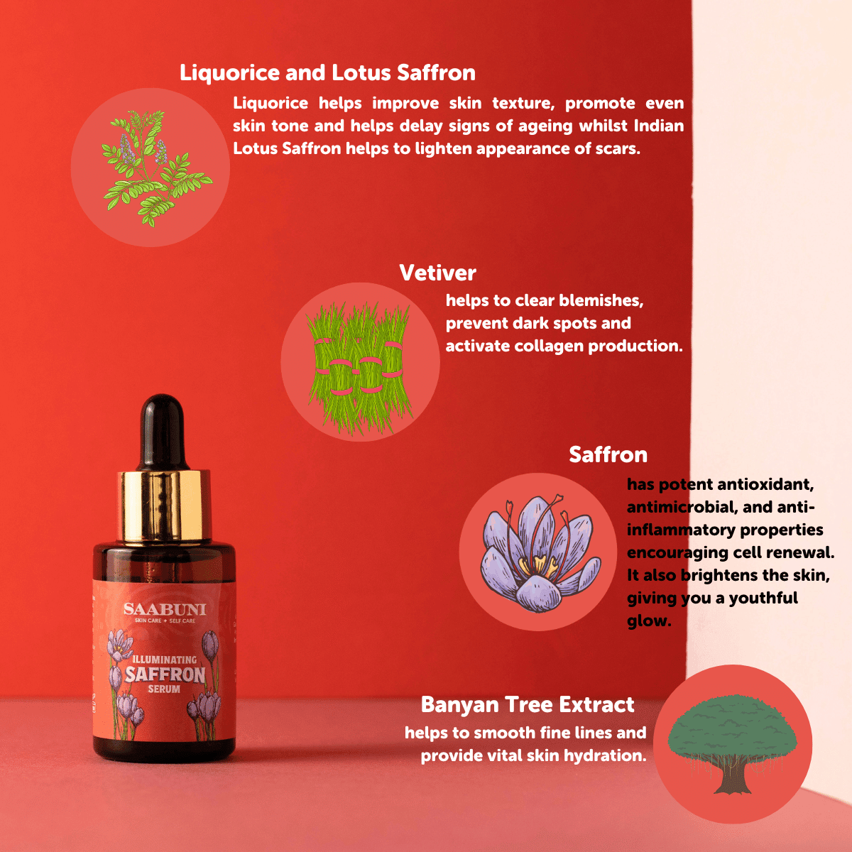 Illuminating Saffron Serum 30ml Saabuni