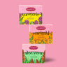 Massaging Soap Bar Collection Set with 3 Massaging Soaps - Turmeric , Marigold & Aloe Vera